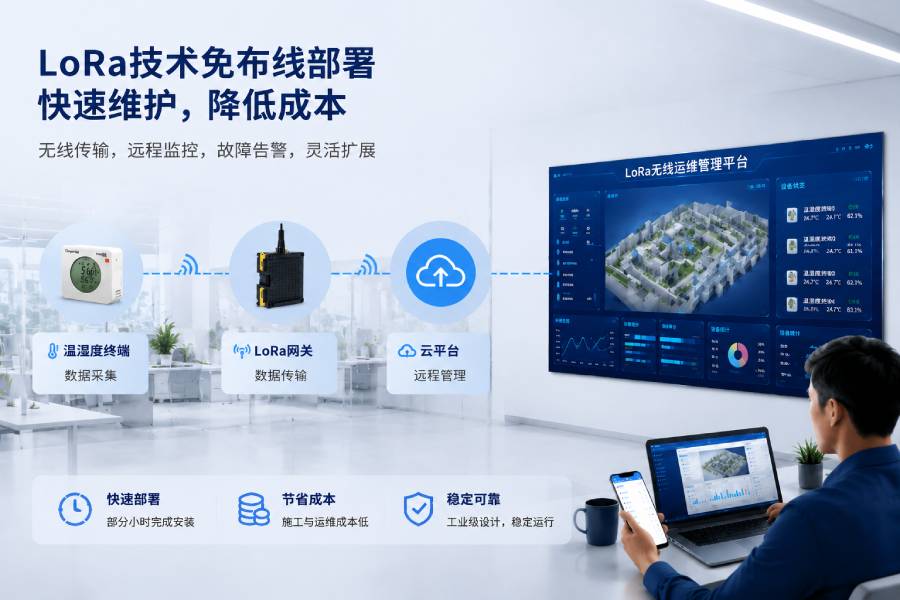 工程師在現(xiàn)場快速部署LoRaWAN設備