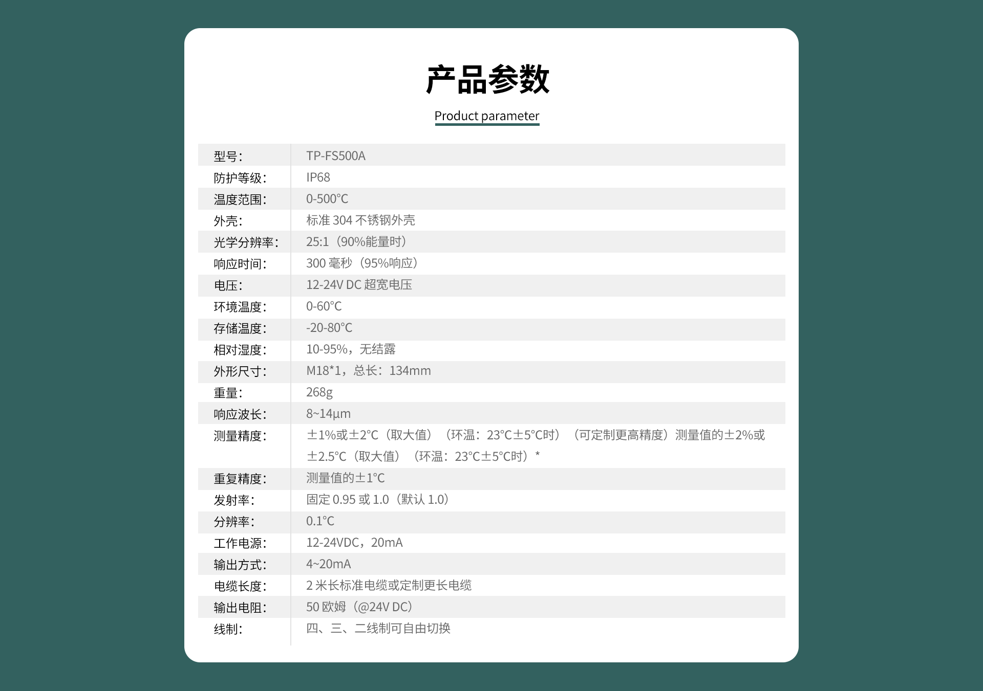 同軸激光瞄準(zhǔn)紅外測溫儀